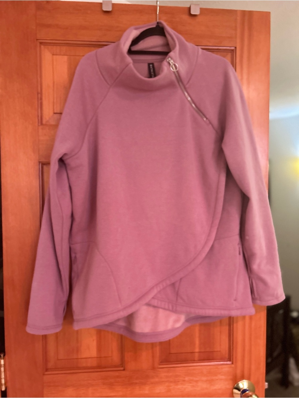 Athleta Dusty Pink Cozy Fleece Pullover